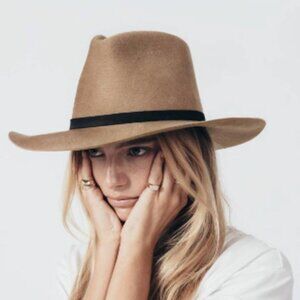 Janessa Leone x Anine Bing Zane Wool Hat